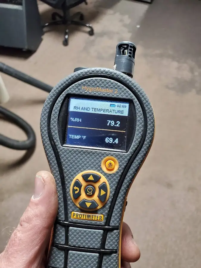 Moisture meter humidity assessment for Fire & Smoke Damage Restoration in Nottingham