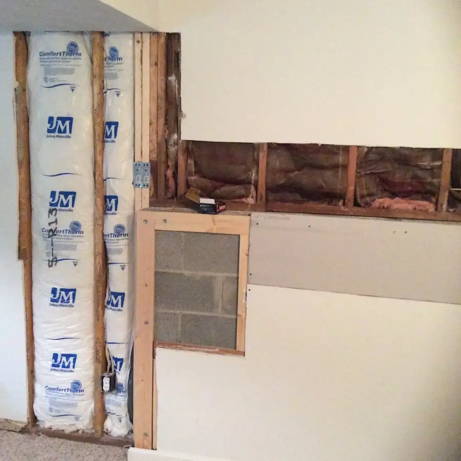 Wall insulation replacement during Structural Drying in Nottingham